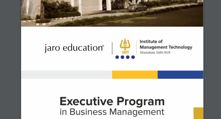 Executive Programme in Business Management