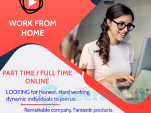 WORK FROM HOME – PART TIME / FULL TIME – ONLINE